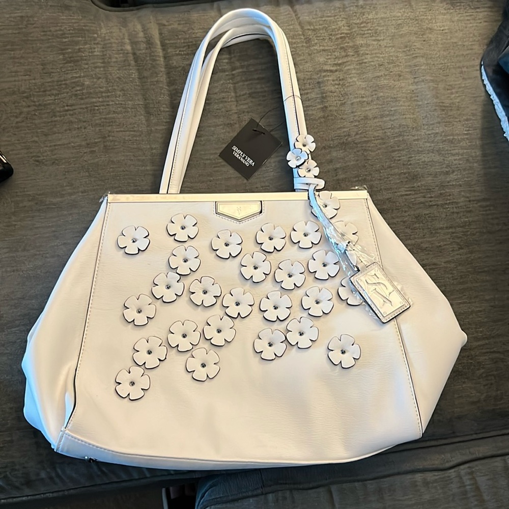 Vera Wang White Floral Purse & Wallet